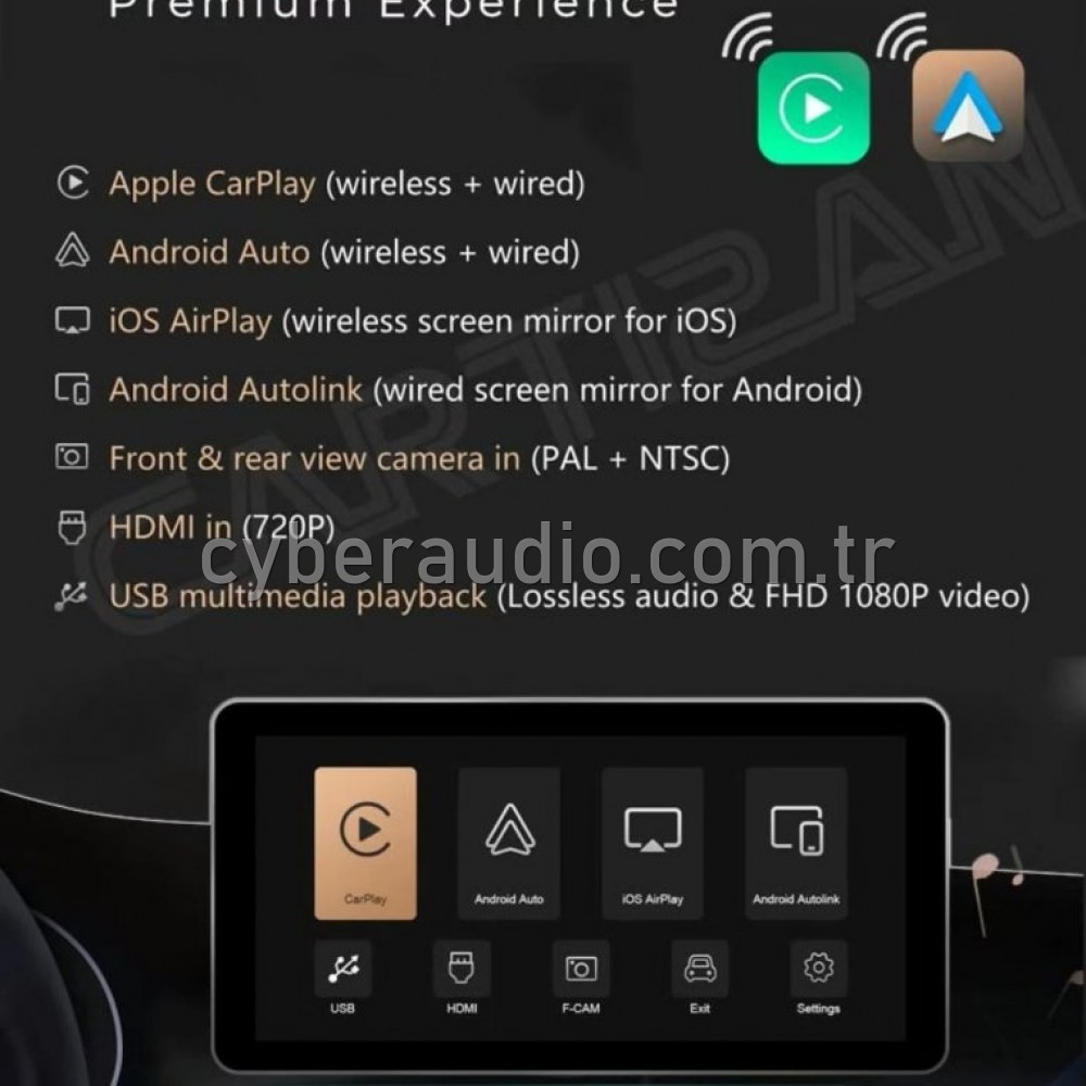CYBERAUDIO Audi Q2 2019 Model Kablosuz Carplay Android Auto Interface En Uygun Fiyatlarla